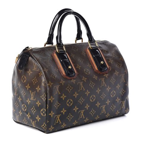 LOUIS VUITTON Monogram Mirage Speedy 30 Black .